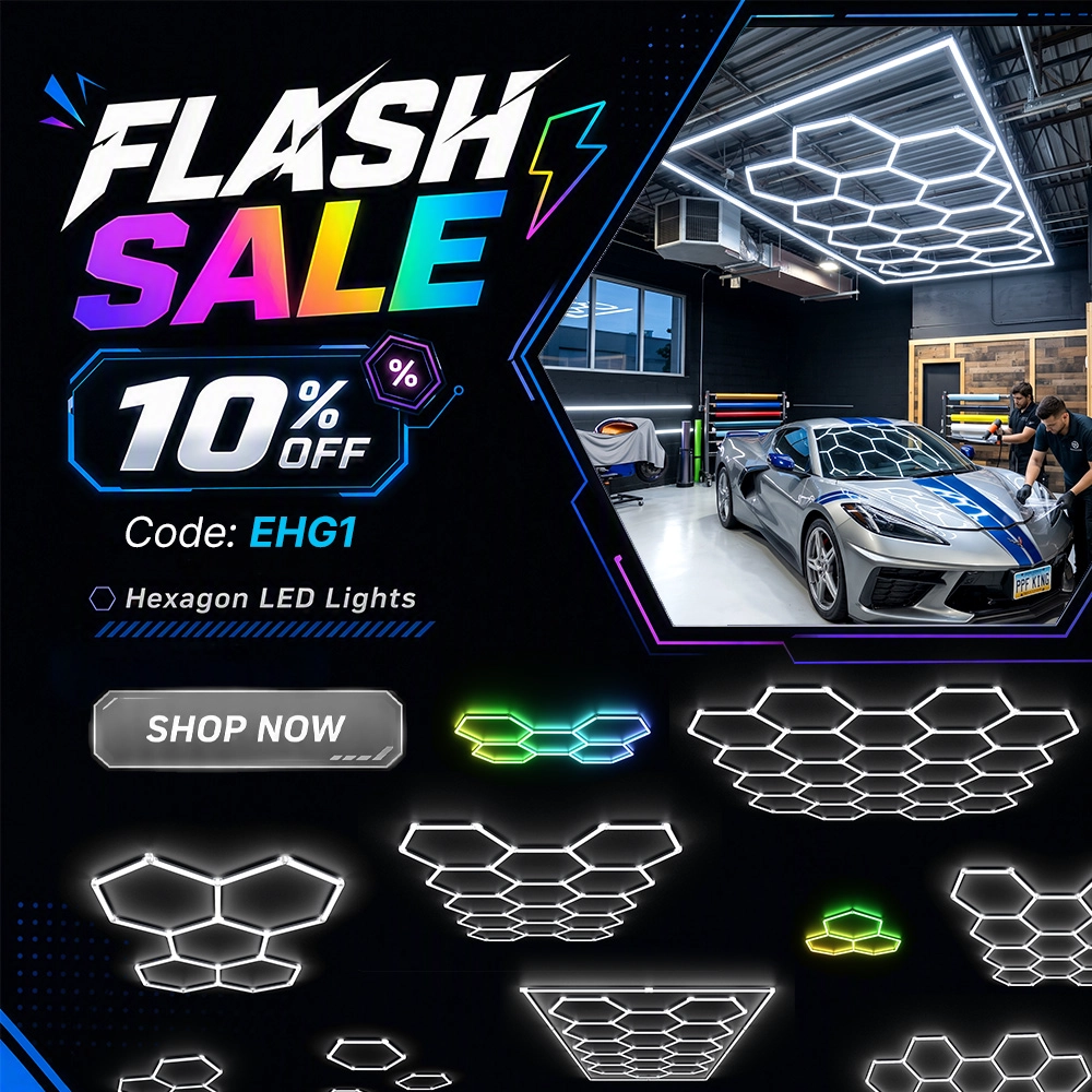 Hexagon led lights